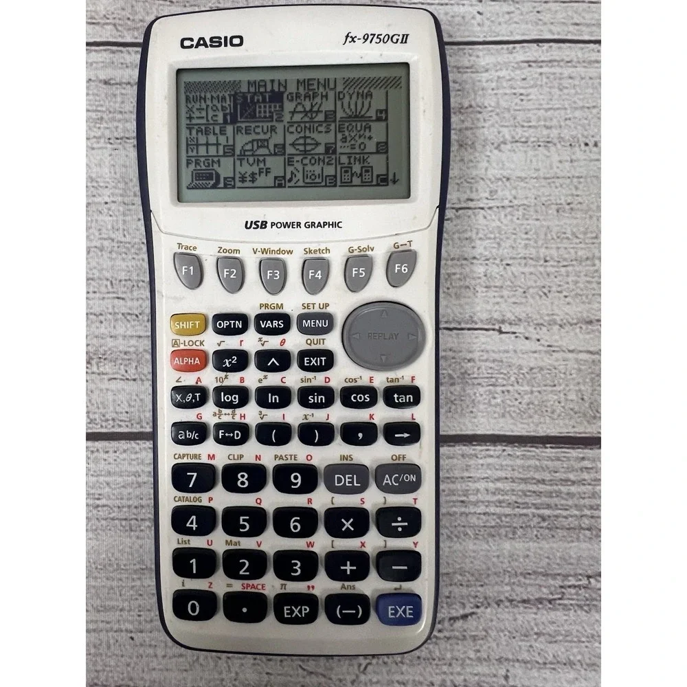 Casio FX-9750GII Graphing Calculator No Cover Tested Working - Picture 4 of 8